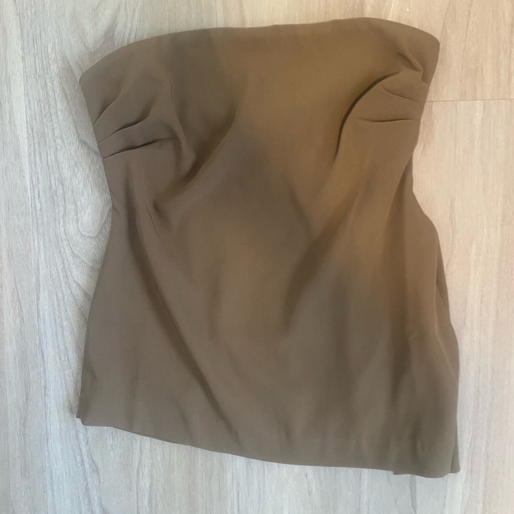 Bardot brown tube top